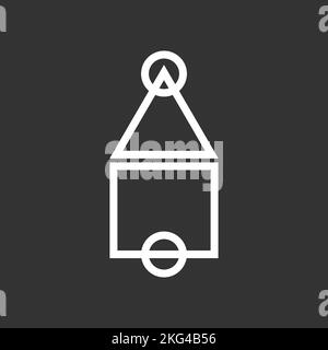 Game board of the traditional game Squid Cart. A popular school game in elementary school in South Korea. Vector illustration Stock Vector