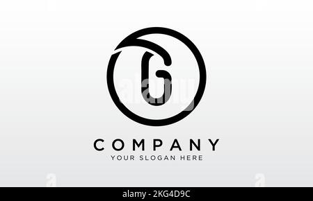 Initial Letter G Logo With Circle Shape. Modern Unique Creative G Logo Design Vector Template. Stock Vector