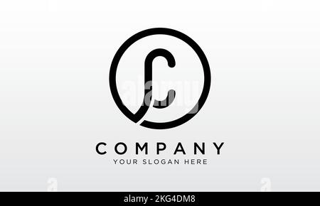 Initial Letter C Logo With Circle Shape. Modern Unique Creative C Logo Design Vector Template. Stock Vector