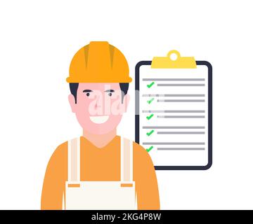 Building engineer, architect people or construction worker working logo design. Building construction engineering project concept, construction. Stock Vector