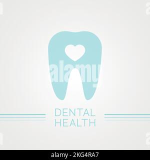 Dental health. Tooth molar icon. Vector illustration, flat design Stock Vector