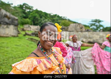 The Congo culture, kept alive by the descendants of the African slaves who were brought to Panama by the Spanish. In 2018,  the Congo traditions were declared Intangible Heritage of Humanity by UNESCO. During the colonial period, the term Congo was used more as a generic term for African. Stock Photo