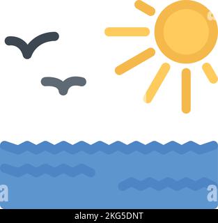 Set of Retro Sunset Landscape Icons Stock Vector Image & Art - Alamy