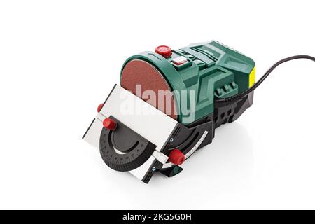 Disk sander isolated on white background Stock Photo