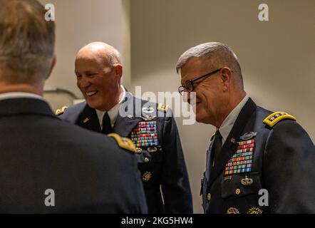 Gen James E. Rainey accepts the position of Commanding General for Army Futures Command on October 4th, 2022 in Austin, TX (US Army Photo by Patrick Hunter) Stock Photo