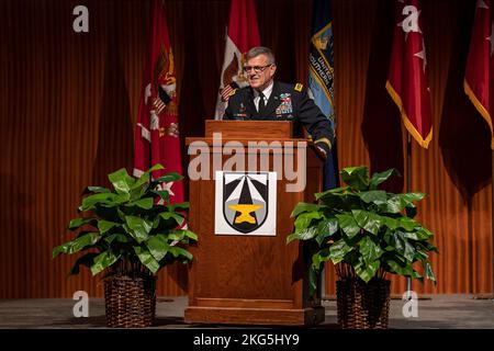 Gen James E. Rainey accepts the position of Commanding General for Army Futures Command on October 4th, 2022 in Austin, TX (US Army Photo by Patrick Hunter) Stock Photo