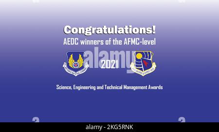 Winners of the Air Force Materiel Command Annual Excellence Awards pose ...