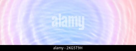 Serum or water texture close up. Blue, purple and pink gradient liquid gel background. Transparent beauty skincare sample. Water clear transparent Stock Photo