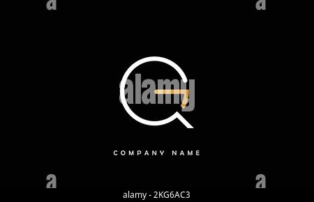 GQ, QG Abstract Letters Logo Monogram Stock Vector