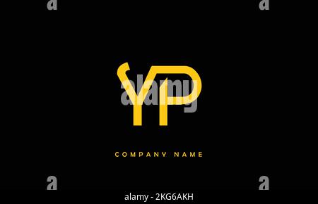 YP, PY Abstract Letters Logo Monogram Stock Vector