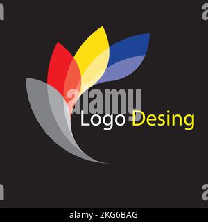 Professional Logo Design Adobe Illustrator Stock Vector