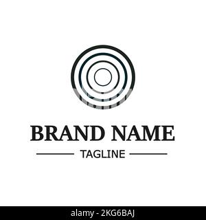 Simple business logo vector illustration on white background. Company logo. Stock Vector