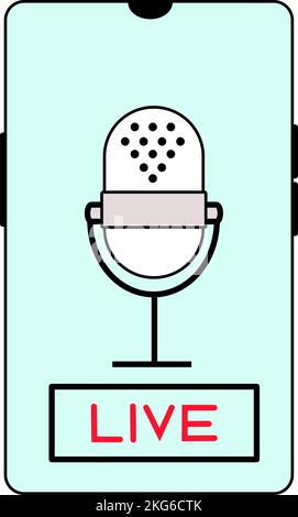 Microphone vector icon Stock Vector