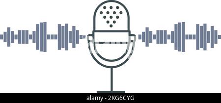 Microphone vector icon Stock Vector