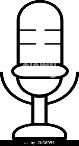 Microphone vector icon Stock Vector