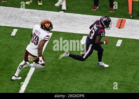 Wide receiver (13) Brandin Cooks of the Houston Texans against the San  Francisco 49ers in an NFL football game, Sunday, Jan. 2, 2022, in Santa  Clara, CA. The 49ers defeated the Texans