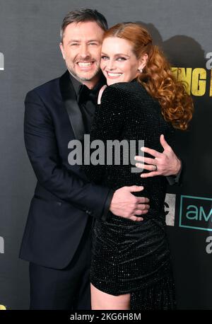 Los Angeles, California, USA 20th November 2022 Television Personality/Comedian Chris Hardwick and Actress Lydia Hearst attend The Walking Dead Live - The Finale Event at Orpheum Theatre on November 20, 2022 in Los Angeles, California, USA. Photo by Barry King/Alamy Stock Photo Stock Photo