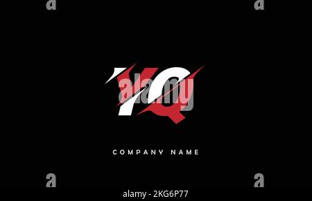 YQ, QY Abstract Letters Logo Monogram Stock Vector