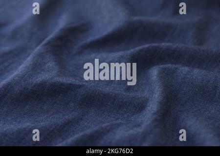 Dark blue jeans fabric cloth texture background for design art work Stock Photo