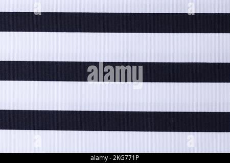 Black and white striped fabric for design art work Stock Photo