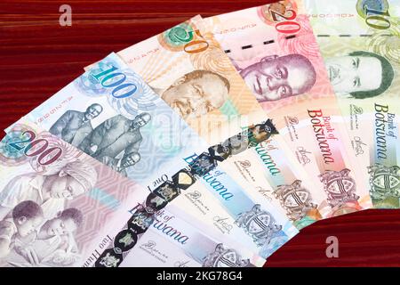 Botswana money - pula a business background Stock Photo