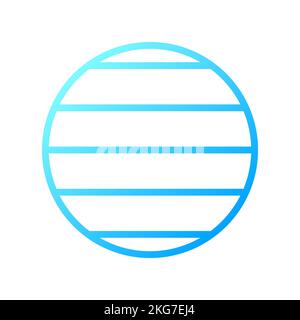 Latitude pixel perfect gradient linear vector icon Stock Vector