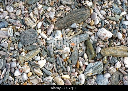 Pebbles on a beach Stock Photo