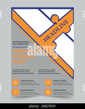 Professional business flyer design for business advertisement. Two ...