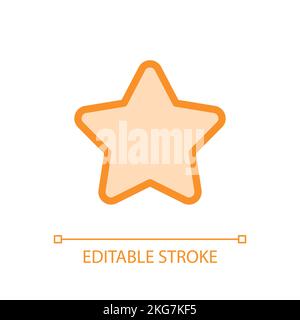 Star pixel perfect glassmorphism ui icon Stock Vector