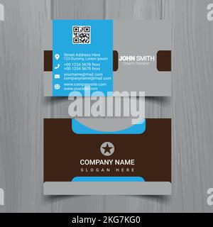 Professional business card design template Stock Vector