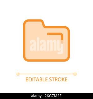 Folder pixel perfect glassmorphism ui icon for dark theme Stock Vector ...