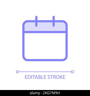 Calendar pixel perfect glassmorphism ui icon Stock Vector