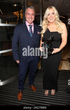 BEST FACTUAL SHOW WINNERS at the annual TV Choice Awards at Hilton Hotel in London. Stock Photo