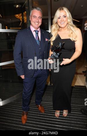 BEST FACTUAL SHOW WINNERS at the annual TV Choice Awards at Hilton Hotel in London. Stock Photo