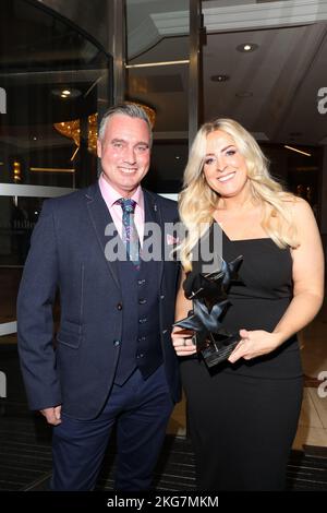 BEST FACTUAL SHOW WINNERS at the annual TV Choice Awards at Hilton Hotel in London. Stock Photo