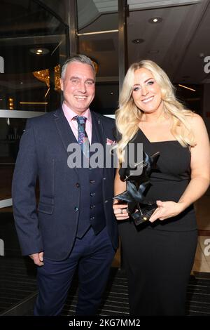 BEST FACTUAL SHOW WINNERS at the annual TV Choice Awards at Hilton Hotel in London. Stock Photo