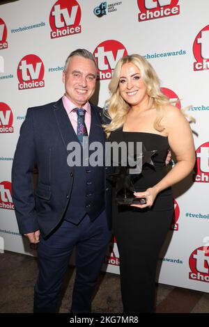 BEST FACTUAL SHOW WINNERS at the annual TV Choice Awards at Hilton Hotel in London. Stock Photo