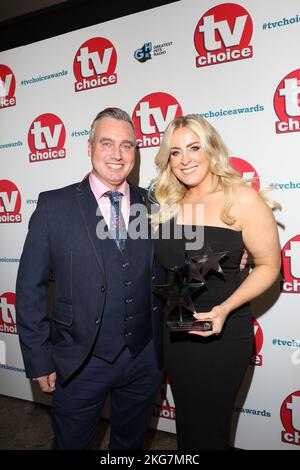 BEST FACTUAL SHOW WINNERS at the annual TV Choice Awards at Hilton Hotel in London. Stock Photo