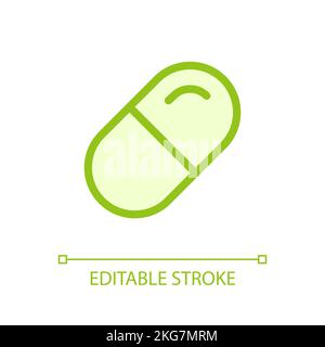 Medication pixel perfect glassmorphism ui icon Stock Vector