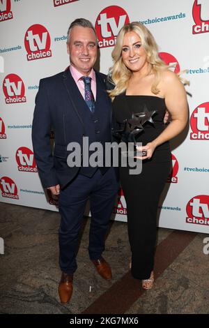 BEST FACTUAL SHOW WINNERS at the annual TV Choice Awards at Hilton Hotel in London. Stock Photo