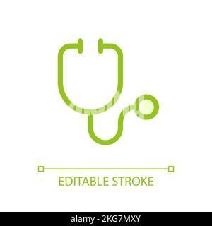 Stethoscope pixel perfect glassmorphism ui icon Stock Vector