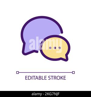 Communication pixel perfect RGB color ui icon Stock Vector