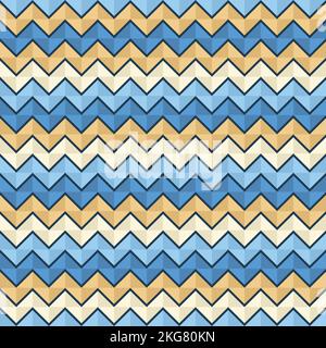 Abstract blue triangle waves background Stock Vector