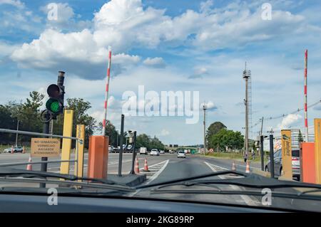 sorocaba-sp,brasil-November 21,2022: entry of the toll in the city currency. Stock Photo