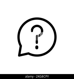 Question Mark icon in bubble vector Stock Vector