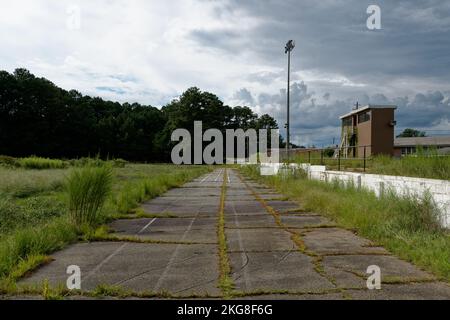 The Abondoned Stockbridge Running Track Stock Photo