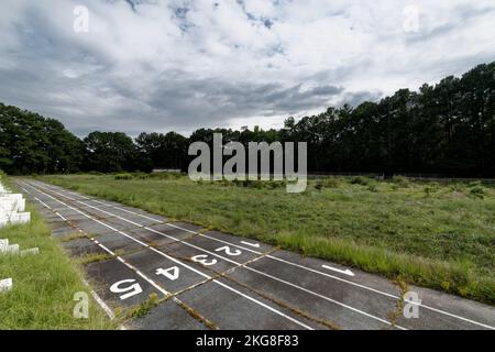 The Abondoned Stockbridge Running Track Stock Photo