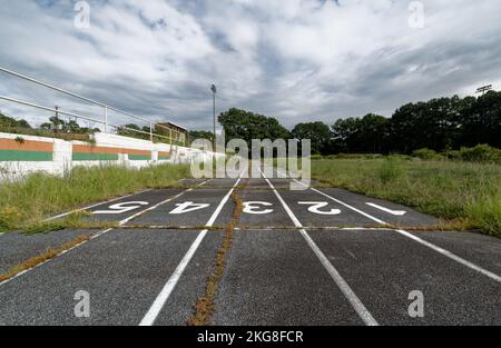 The Abondoned Stockbridge Running Track Stock Photo