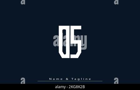 Alphabet letters Initials Monogram logo OS , SO Stock Vector
