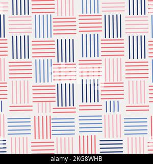 Modern stylish pattern vertical and horizontal colored lines on a white background - Vector illustration Stock Vector